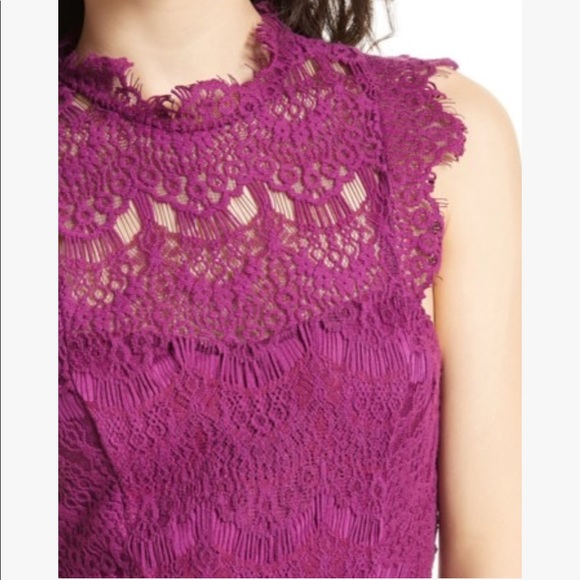 Free People NWT Daydream Lace Minidress Purple - Picture 3 of 7